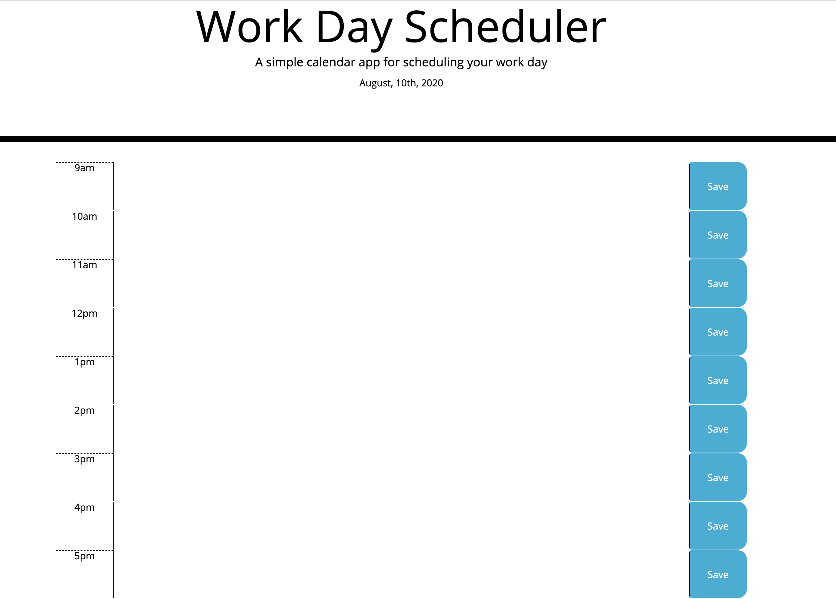 scheduler web app